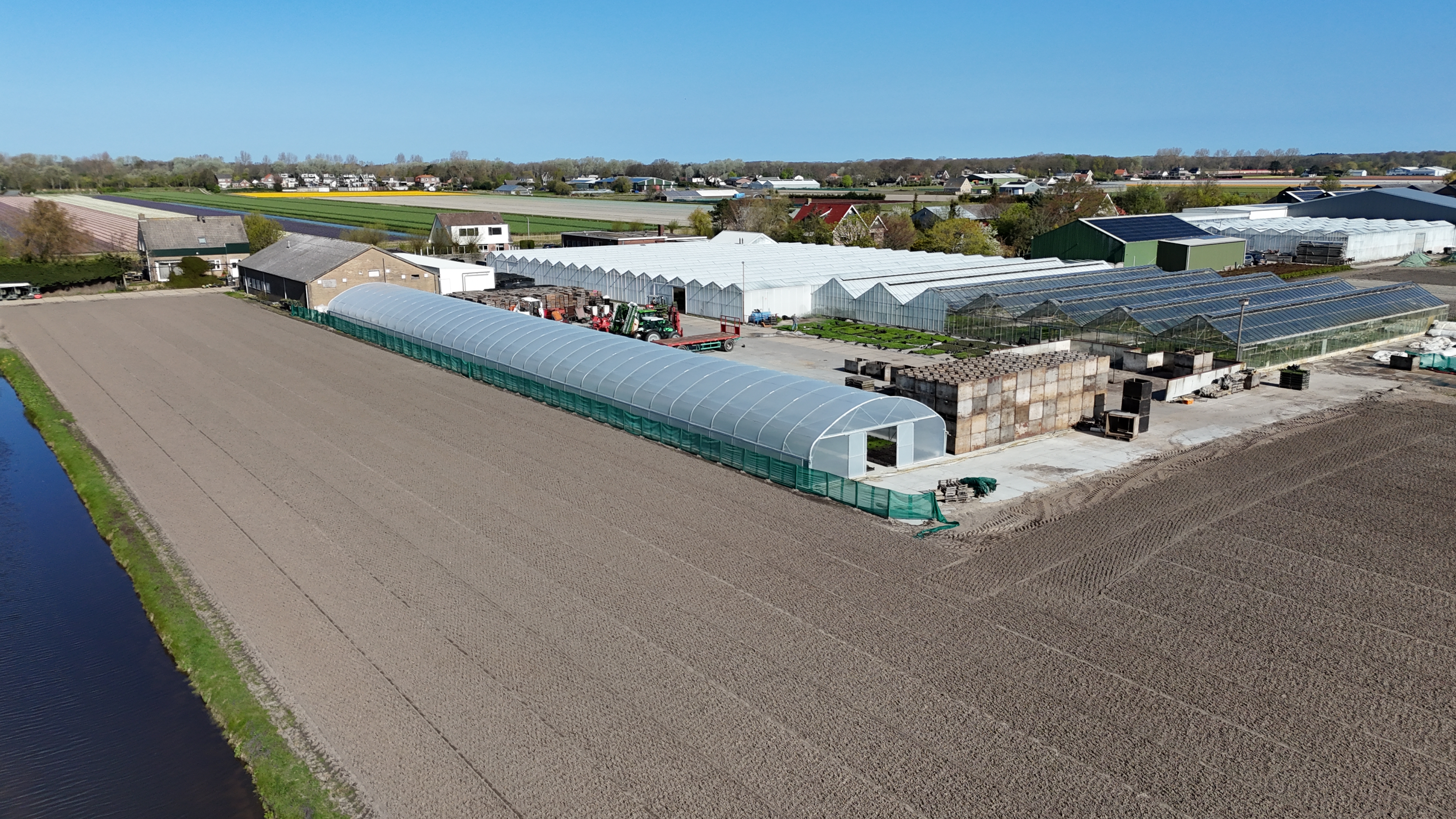 Tunnelväxthus bredd 9,6 m x läng 10 m för storskalig yrkesodling - 6