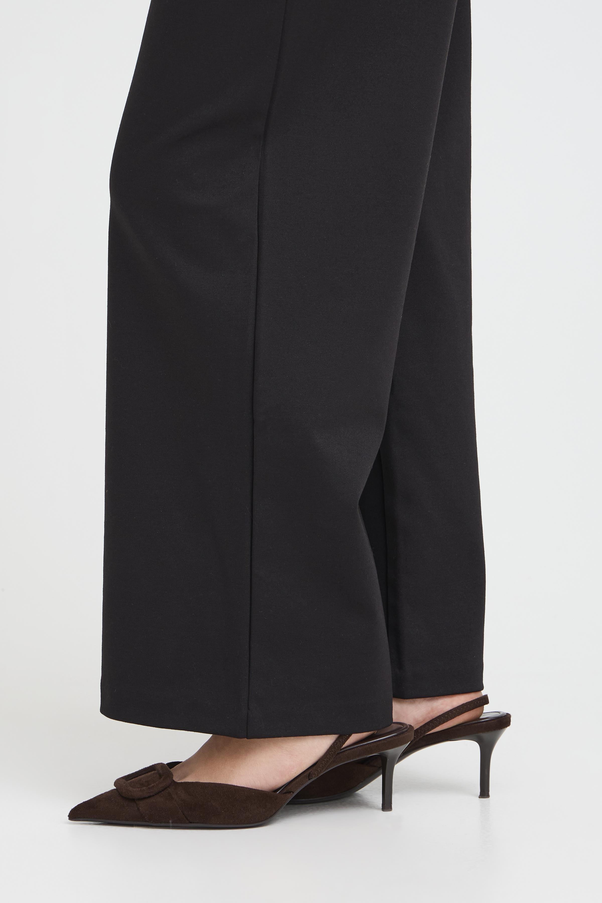 BYRIZETTA WIDE PANTS CROPPED M Black - 5