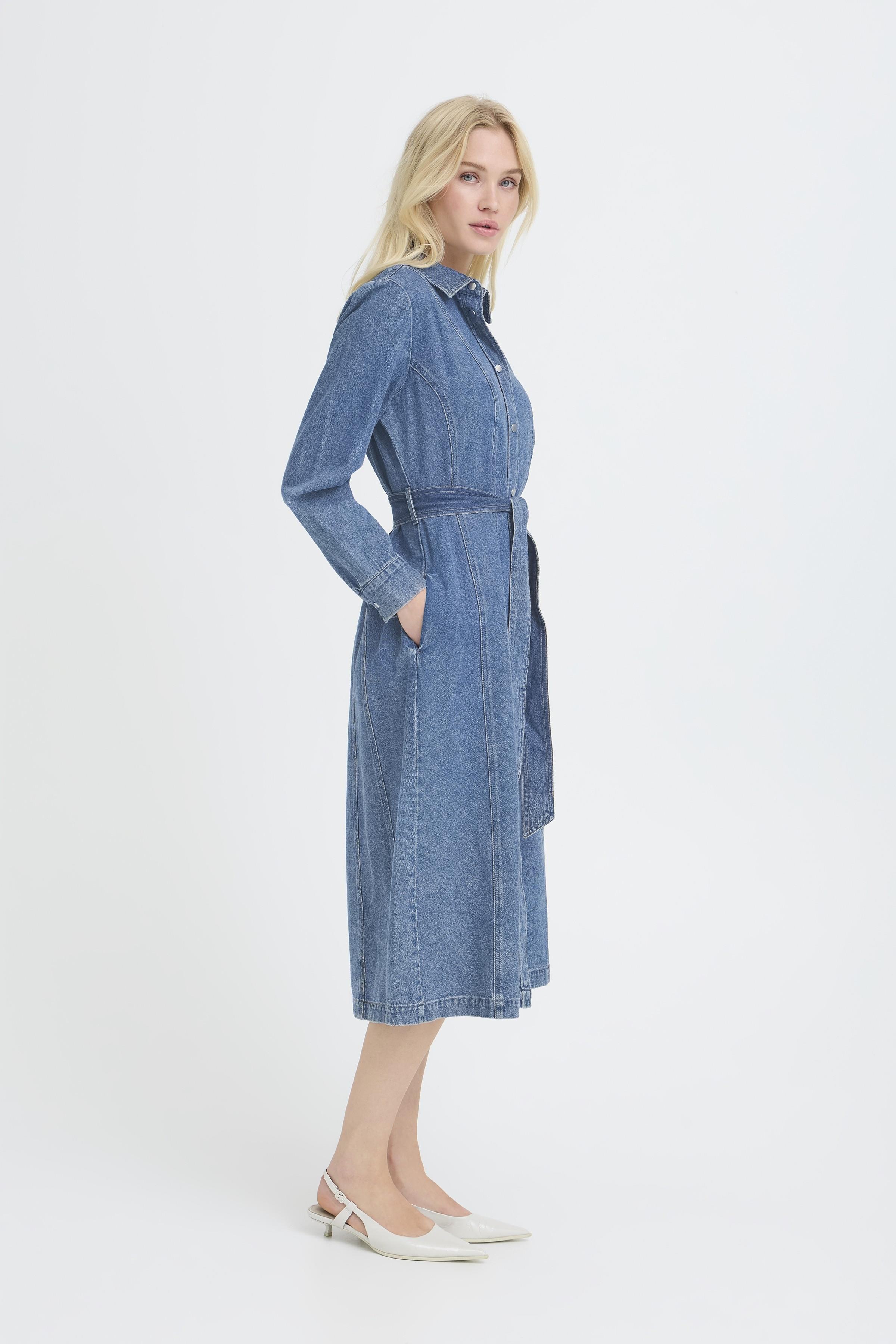 BYKAPUCA DRESS Mid Blue Denim - 7