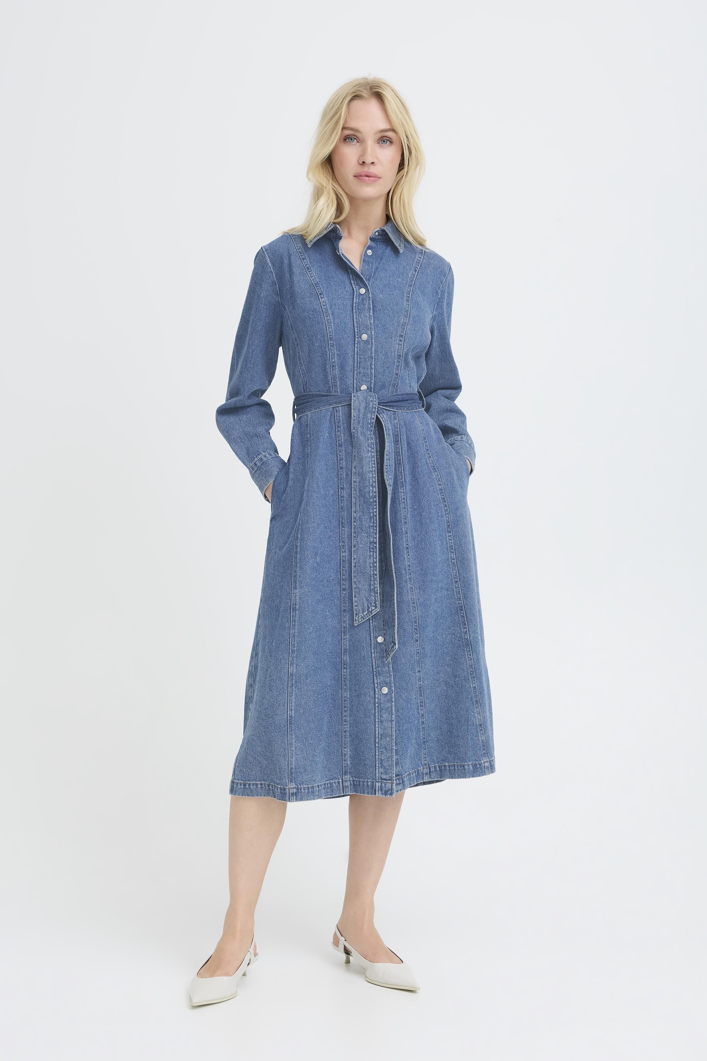 BYKAPUCA DRESS Mid Blue Denim - 6
