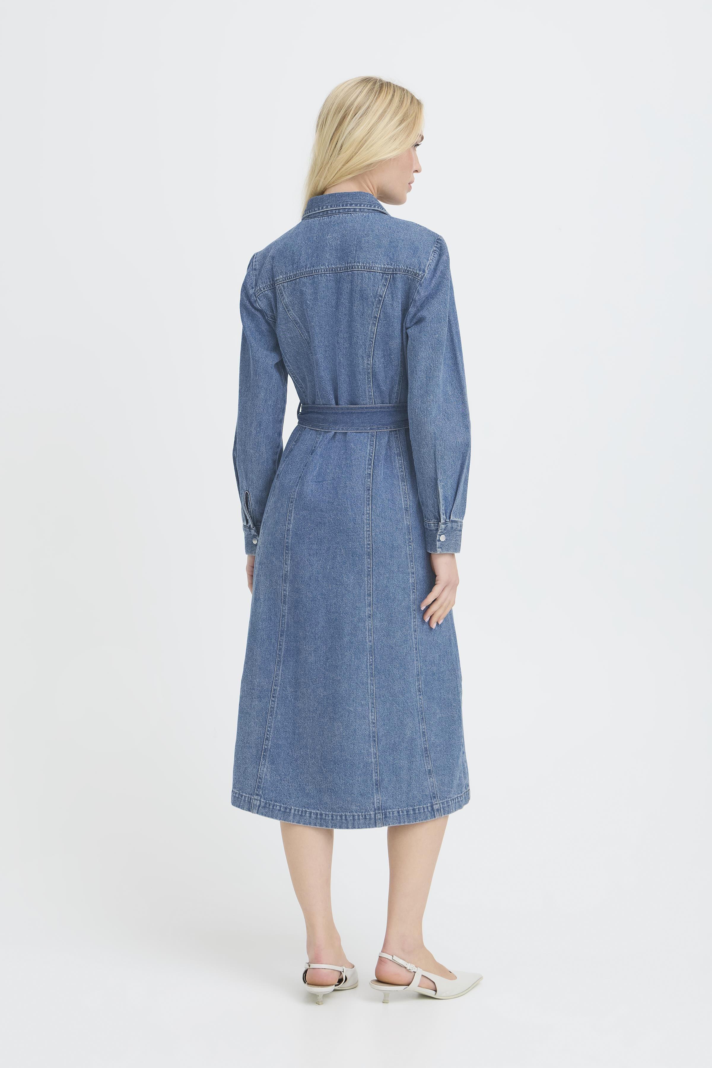 BYKAPUCA DRESS Mid Blue Denim - 8