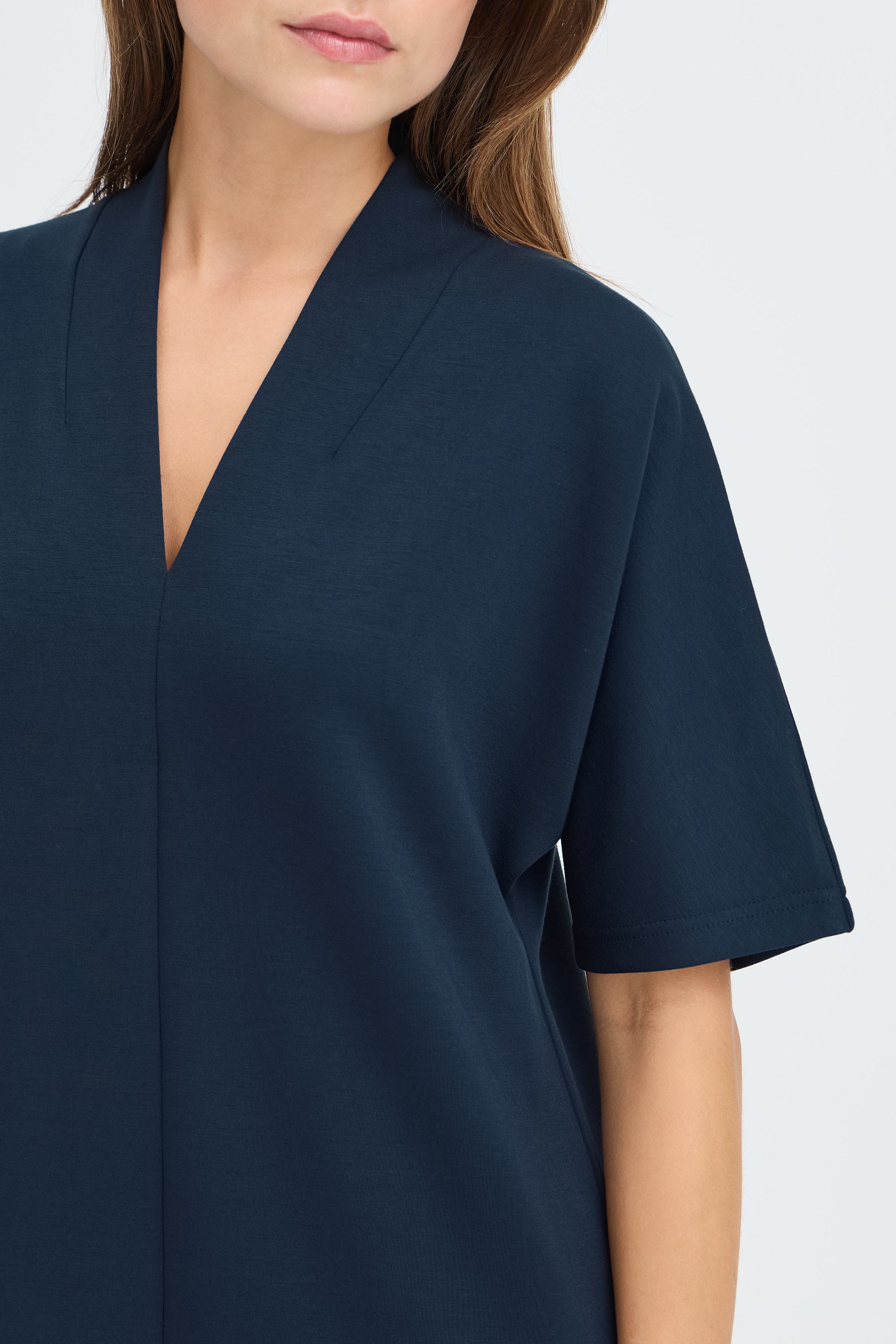 BYPUSTI VNECK  DRESS Dark Sapphire - 5