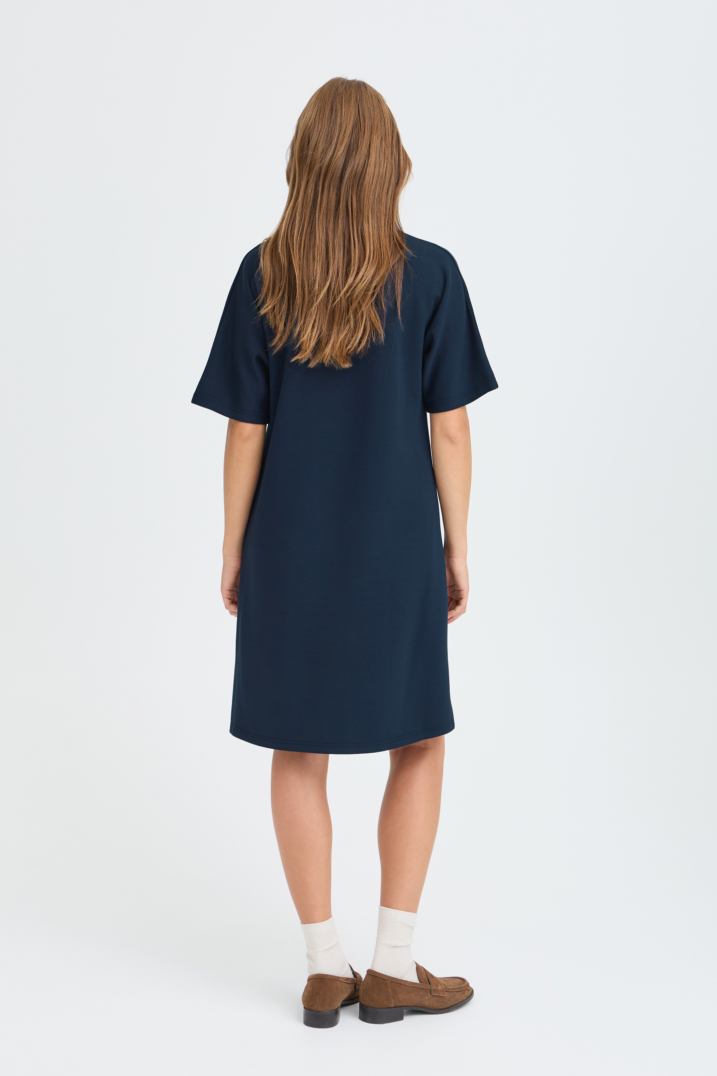 BYPUSTI VNECK  DRESS Dark Sapphire - 8