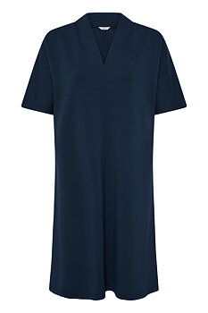 BYPUSTI VNECK  DRESS Dark Sapphire