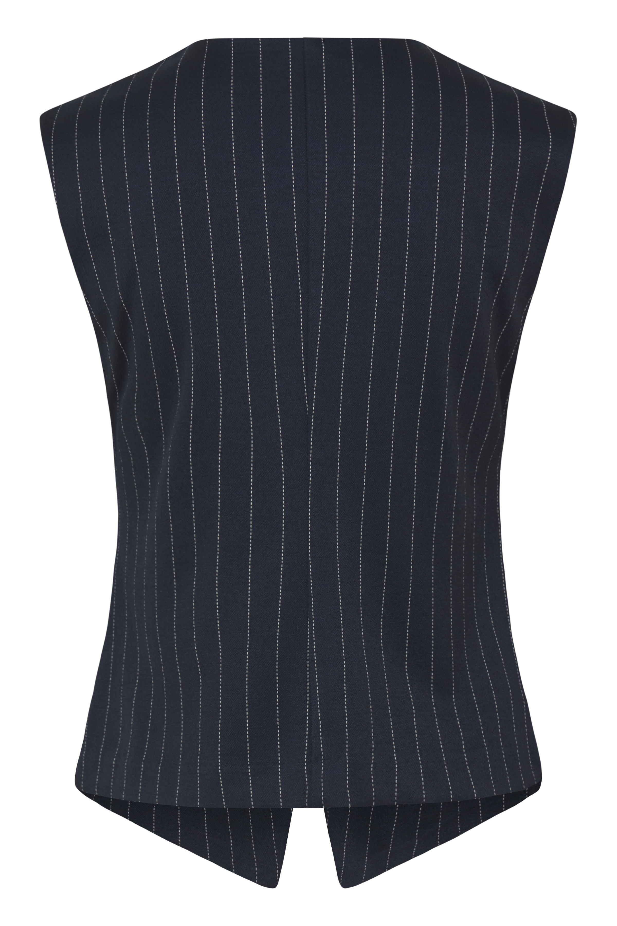 BYROWAN WAISTCOAT STRIPE DARK SAPPHIRE PINSTRIPE - 2