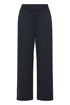 BYROWAN WIDE PANTS STRIPE DARK SAPPHIRE PINSTRIPE