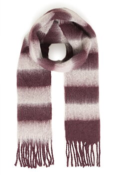 BYVEROCHKA SCARF FIG/BIRCH STRIPE