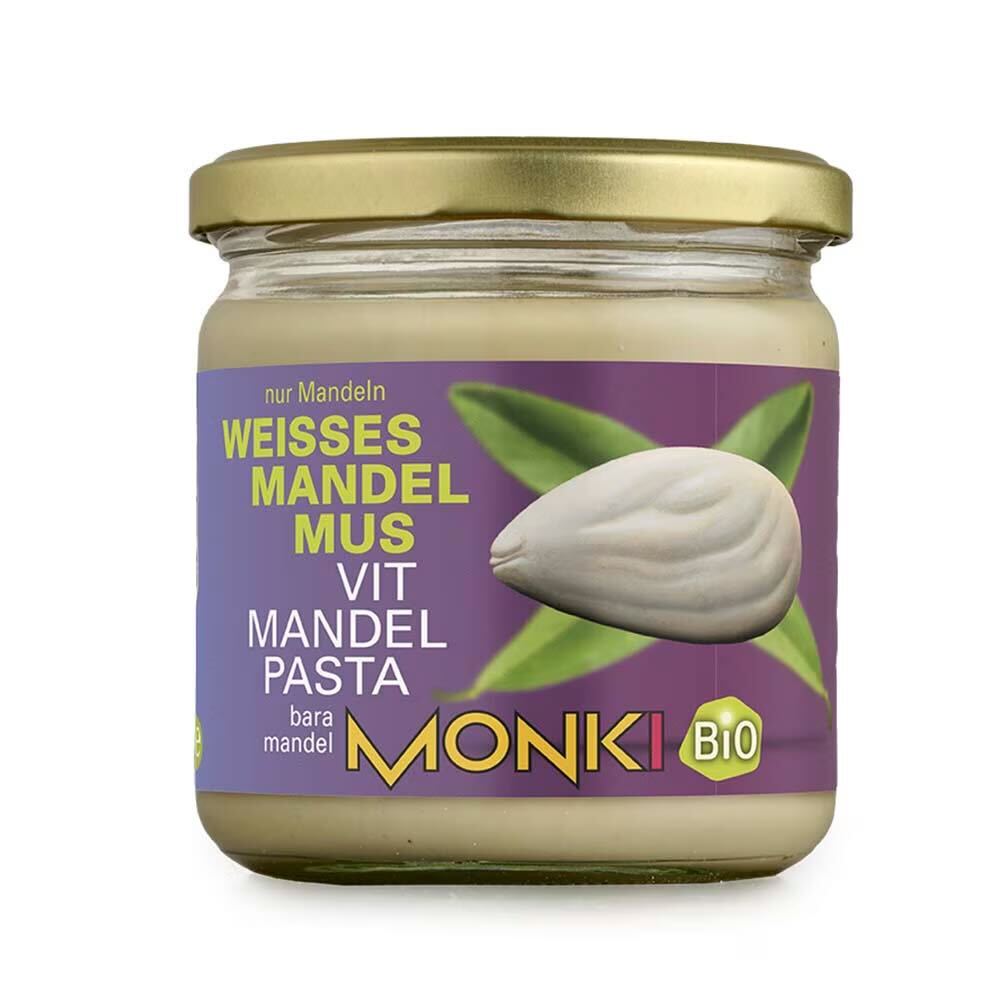 Nötsmör Mandel Vit 330g Monki Eko