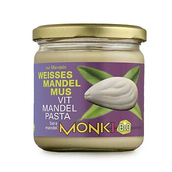 Nötsmör Mandel Vit 330g Monki Eko