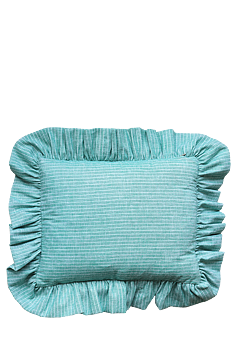 Volangkudde Fleur green 40x50