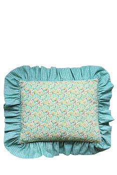 Volangkudde Fleur green 40x50