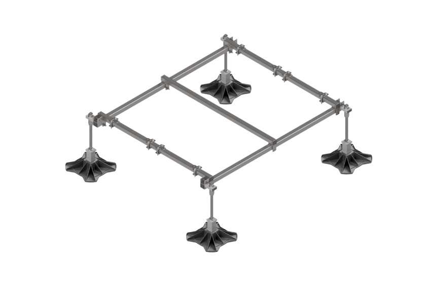 Big Foot multi frame XL - 1500x1200mm - 4x330mm feet
