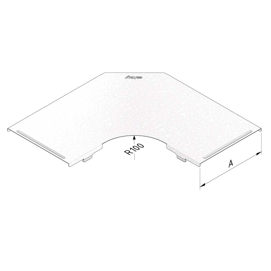 TRAYCO Platekanal bøy 200x110 mm - 2