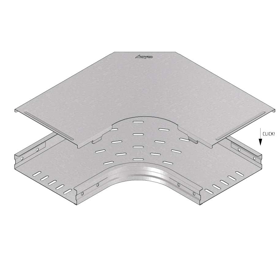TRAYCO Sheet metal duct for bend 110 x 200mm