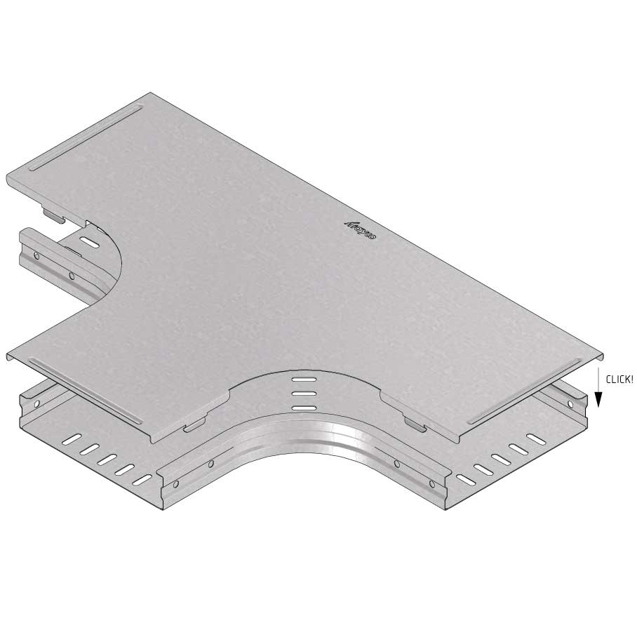 TRAYCO Sheet metal duct T - Piece cover  200mm WIDE x 110mm HIGH