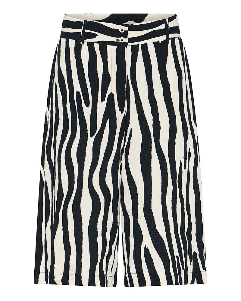 Shorts mönstrad i offwhite och svart