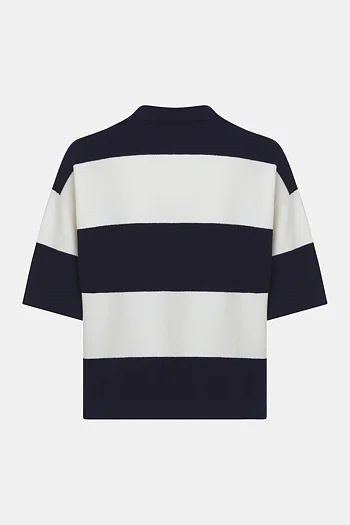Penn & Ink NY -  Jumper Stripe Navy/ Ecru