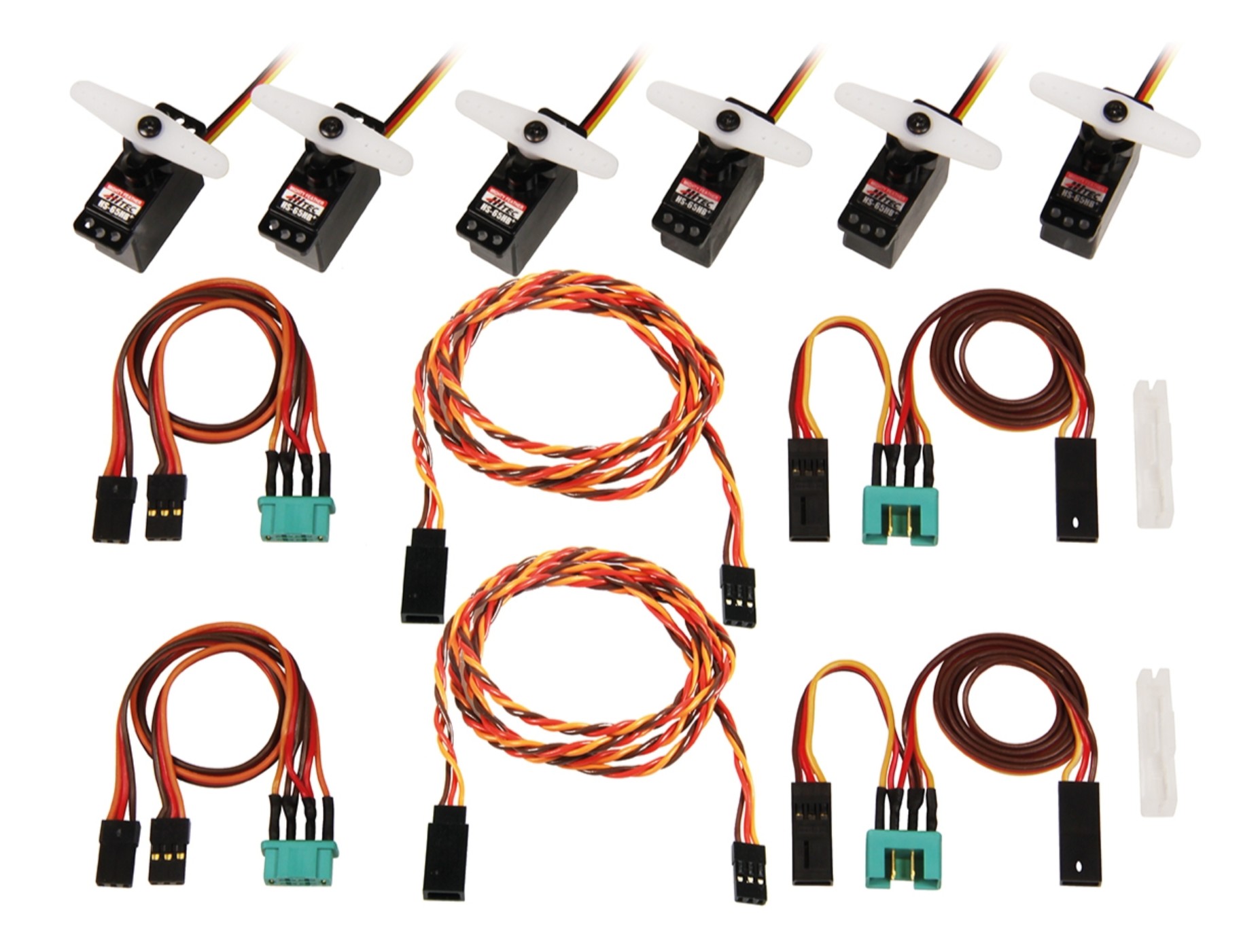 Multiplex Servo set with leeds M6/UNI LENTUS (complete)