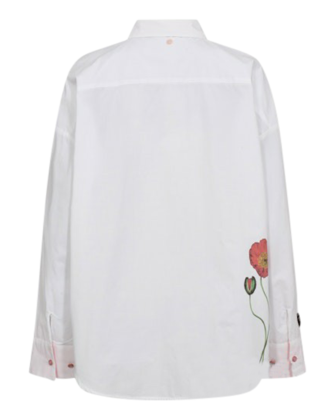 Skjorta Flory vit med blomtryck - 7