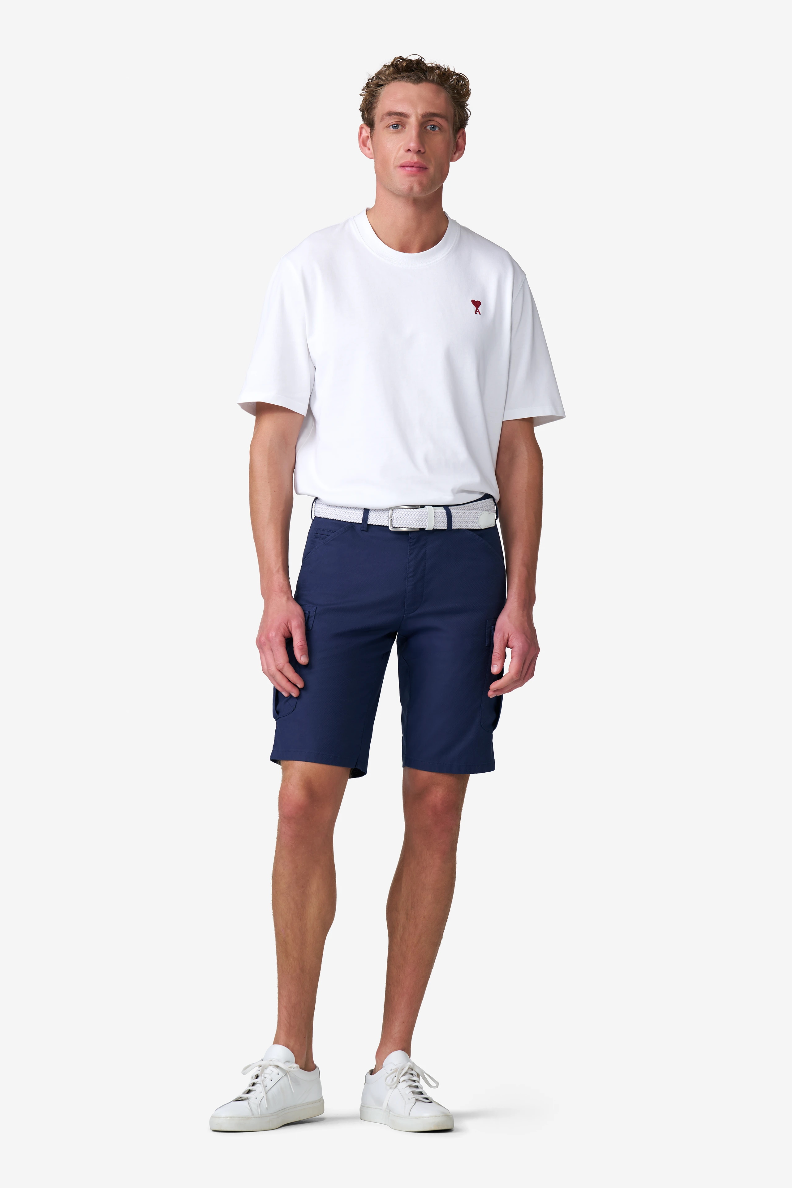 Marinblå (navy) shorts i casualmodell (Cargo) och Super-Stretch (Meyer / B-Orlando) (finns i strl 60) - 3