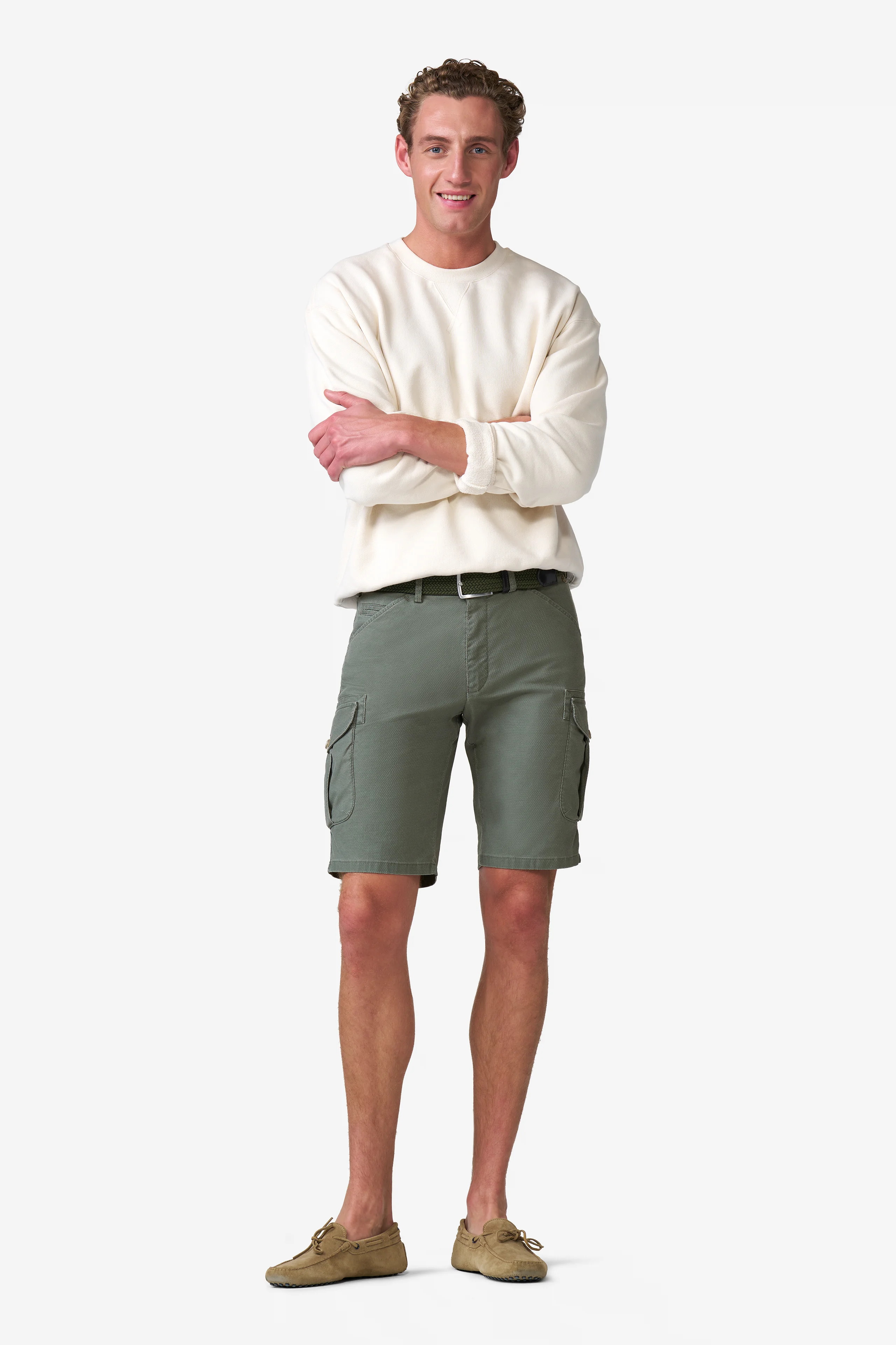 Gröna (olive) shorts i casualmodell (Cargo) och Super-Stretch (Meyer / B-Orlando) (finns i strl 60) - 3