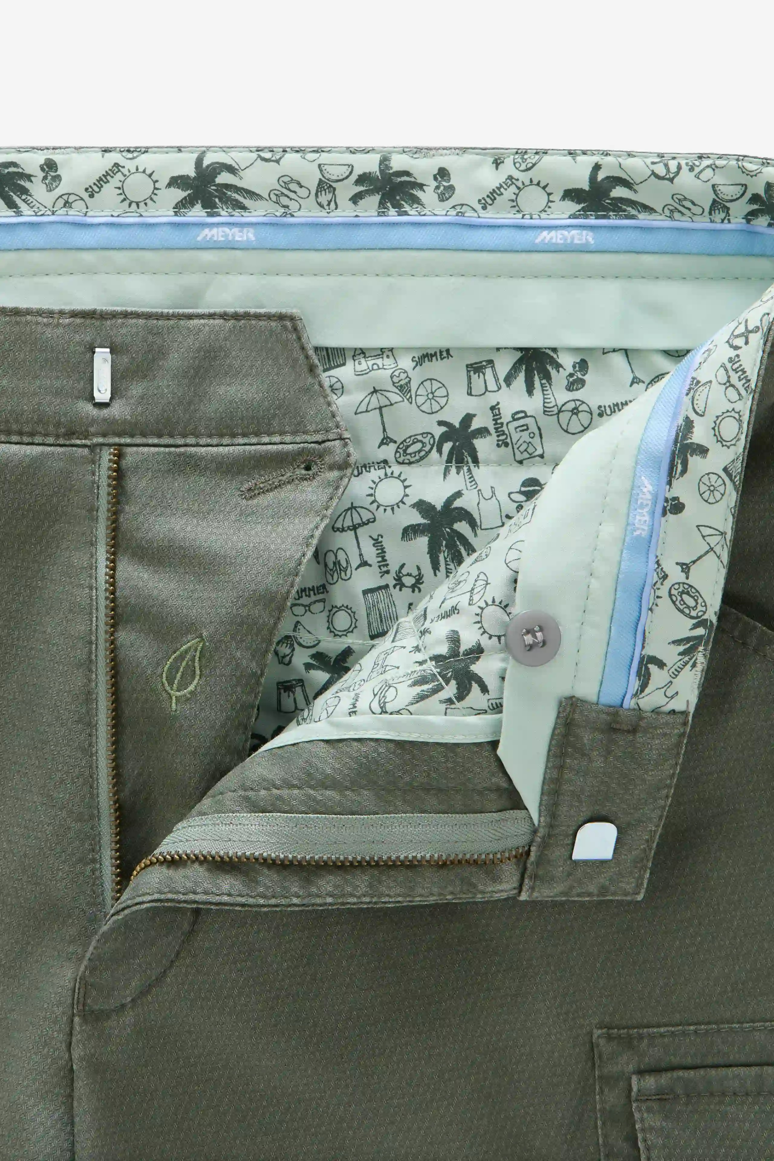 Gröna (olive) shorts i casualmodell (Cargo) och Super-Stretch (Meyer / B-Orlando) (finns i strl 60) - 5