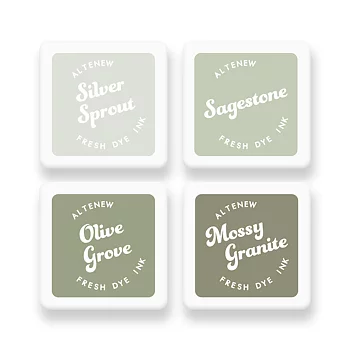 ALTENEW -Sage Garden Fresh Dye Ink Mini Cube Set