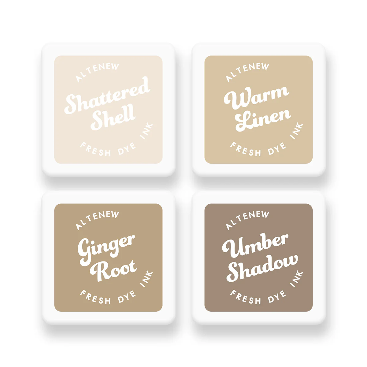 ALTENEW -Earth Tones Fresh Dye Ink Mini Cube Set