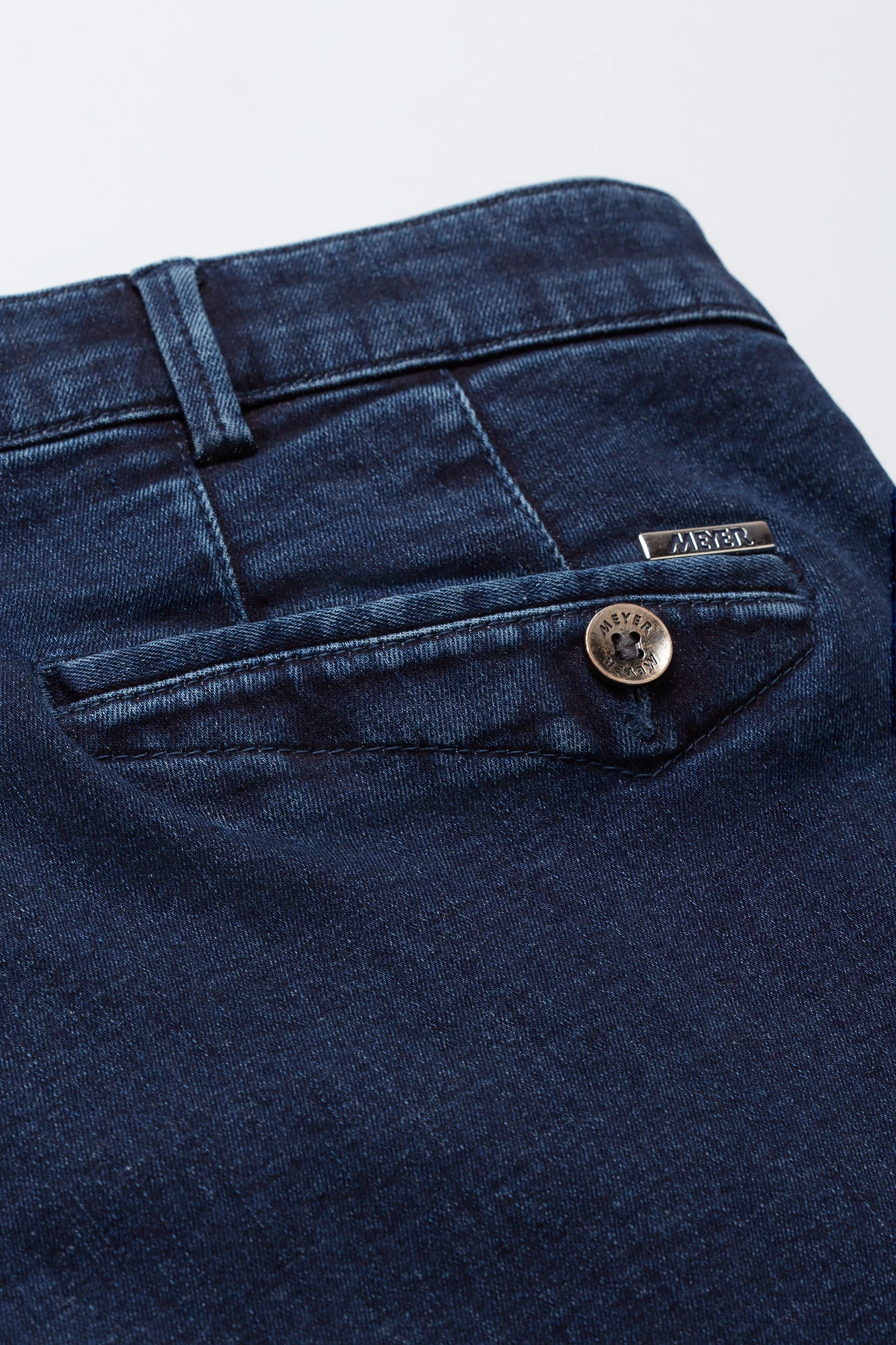 Blå (blue stone) jeanshybrid i Performance denim, modern passform och Super-Stretch (Meyer / Dublin) - 6