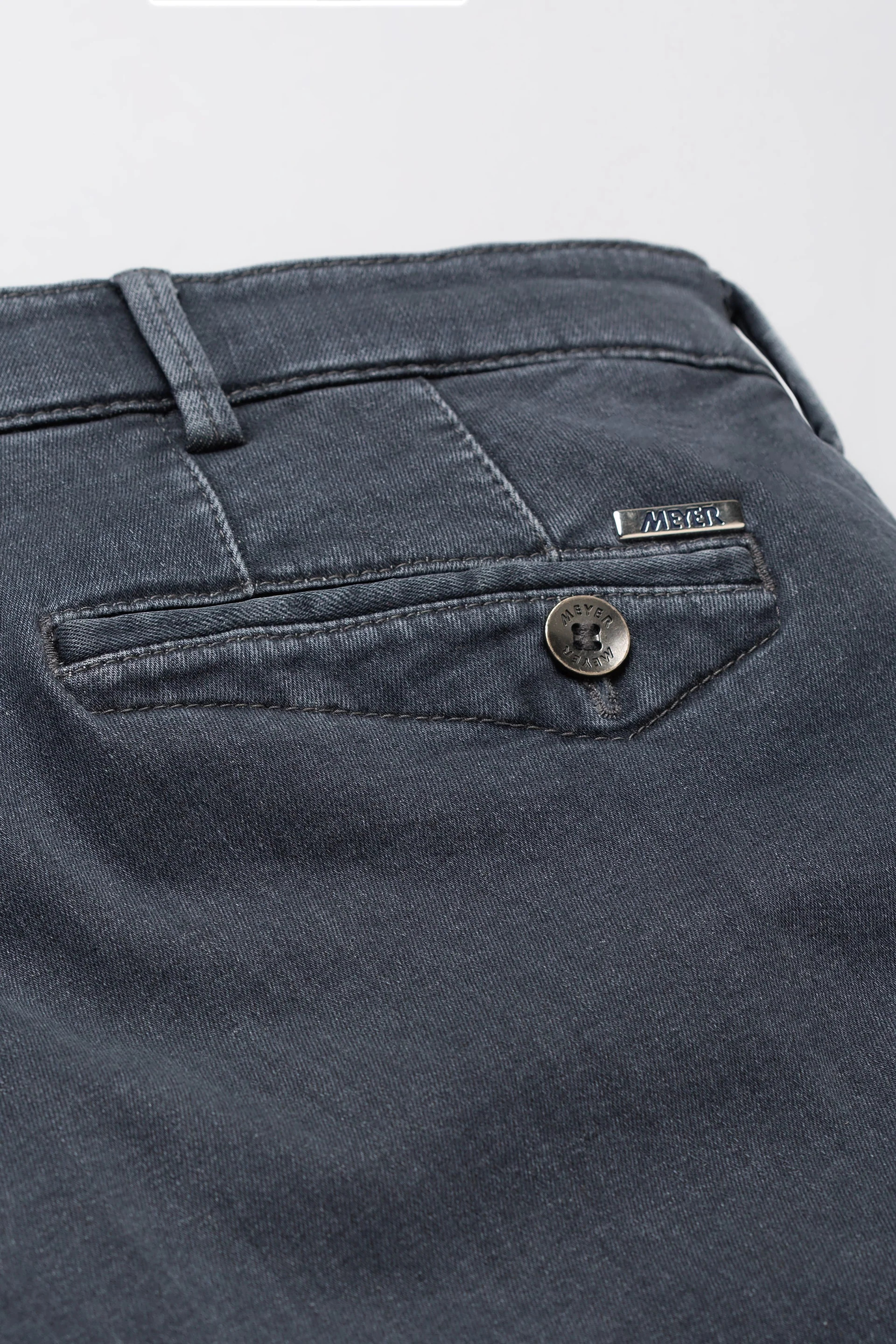 Grå (mid grey) jeanshybrid i Performance denim, modern passform och Super-Stretch (Meyer / Dublin) - 6
