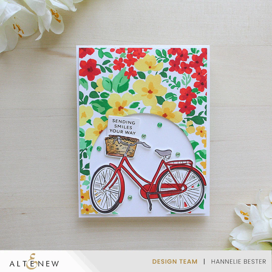 ALTENEW -Stencil Art: Ditsy Flowers Wallpaper Layering Stencil Set (7 in 1) - 5