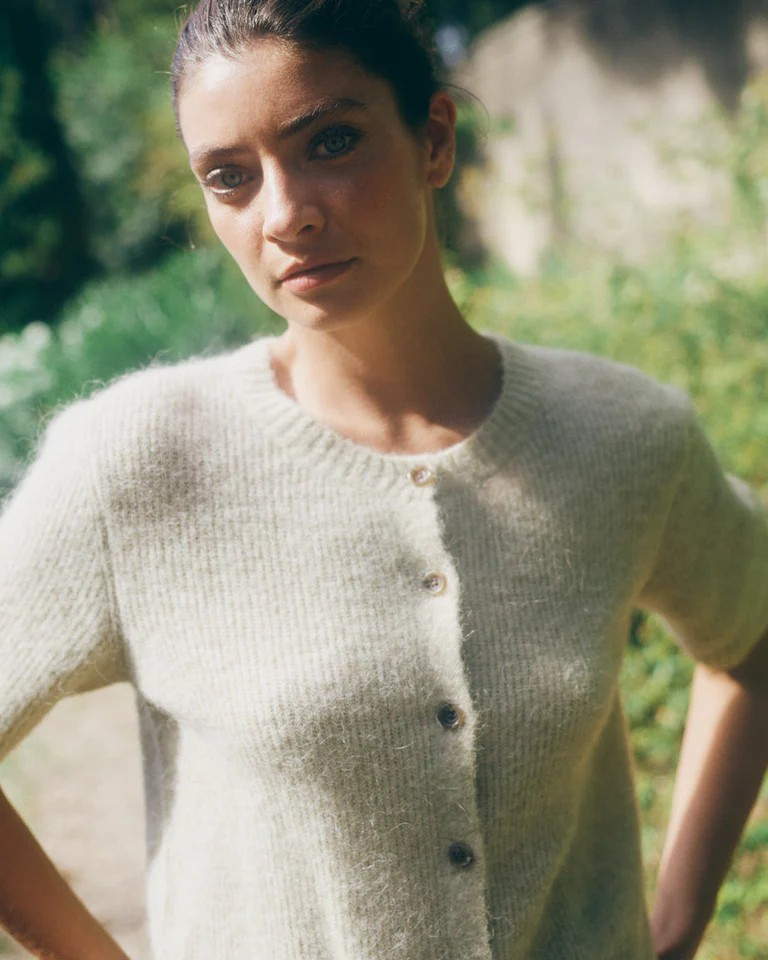 MMThora Knit Cardigan - Ecru - Mos Mosh