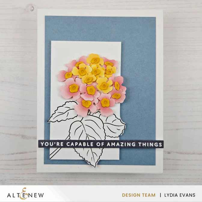 ALTENEW -Mini Delight: Blooming Lantana Stamp & Die Set - 2