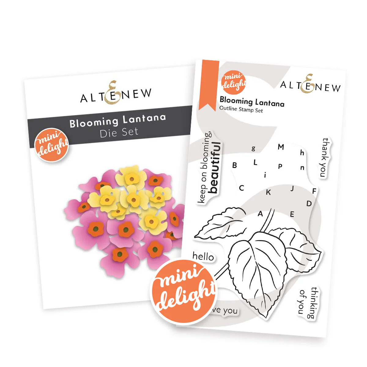 ALTENEW -Mini Delight: Blooming Lantana Stamp & Die Set