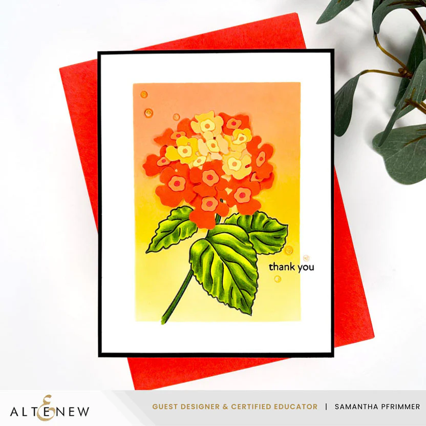 ALTENEW -Mini Delight: Blooming Lantana Stamp & Die Set - 8