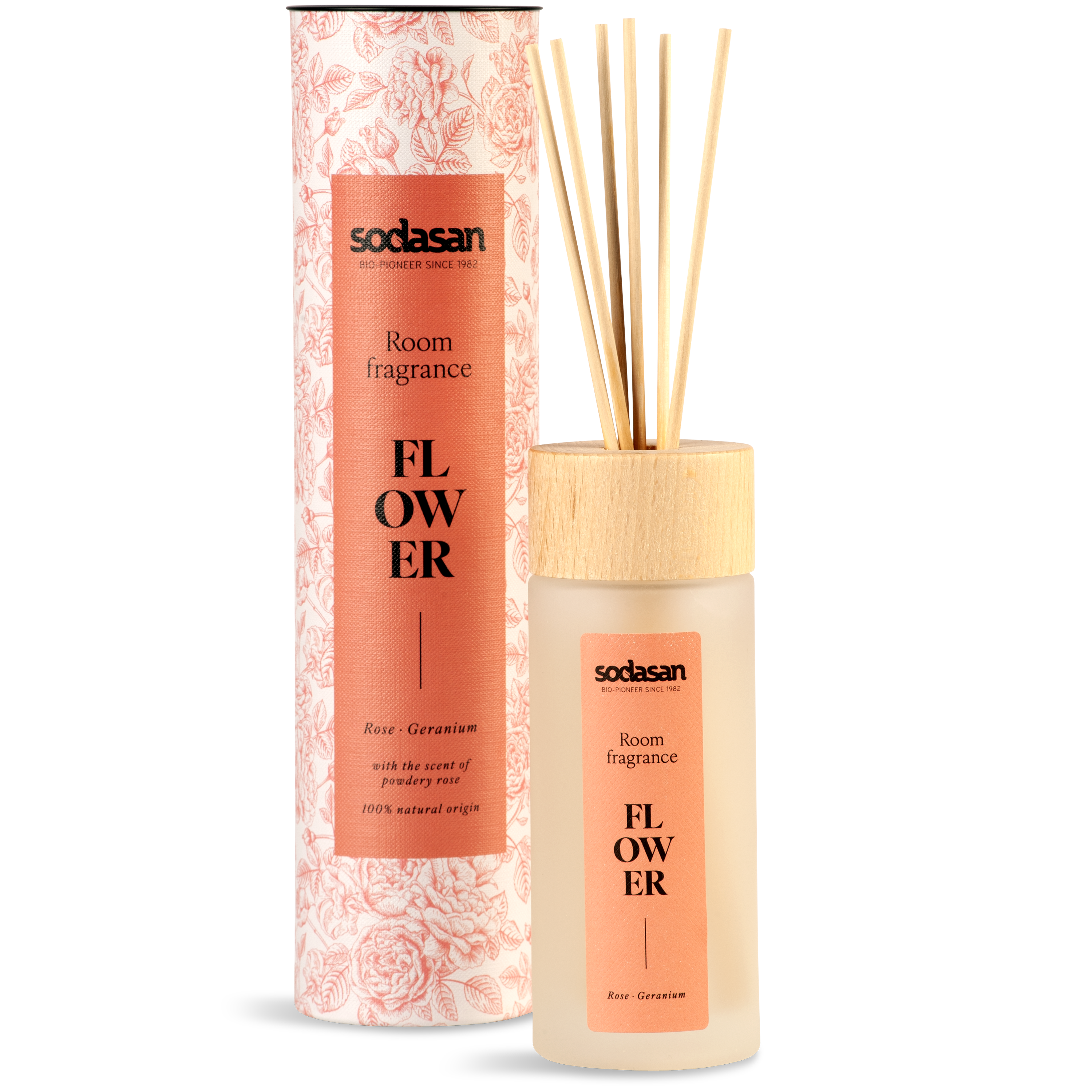 Sodasan Room Fragrance FLOWER  200 ml Rose-Geranium