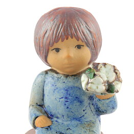 Lisa Larson (Sculptures 1977) Fantastic Flower Girl 22 cm (6)