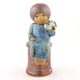 Lisa Larson (Sculptures 1977) Fantastic Flower Girl 22 cm (6)