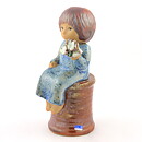 リサラーソン Blomsterflicka　Skulpturer シリーズ 花を持つ少女 1977年  22cm (6)