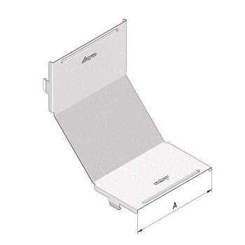 TRAYCO Sheet metal duct Rising Bend Cover 200mm x 110mm  high