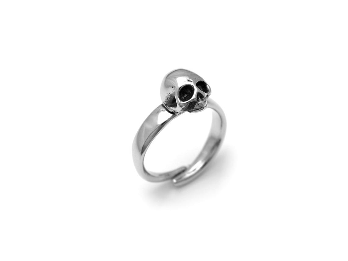 Döskalle Ring, Goth Smycke i Tenn - 3