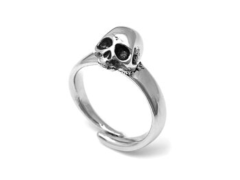 Döskalle Ring, Goth Smycke i Tenn