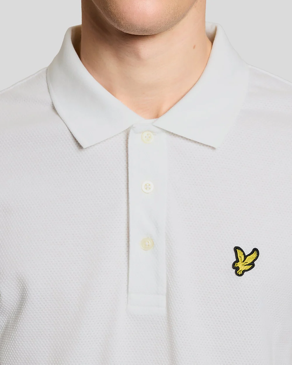 Lyle & Scott - Popcorn Jacquard Polo - White  - 3
