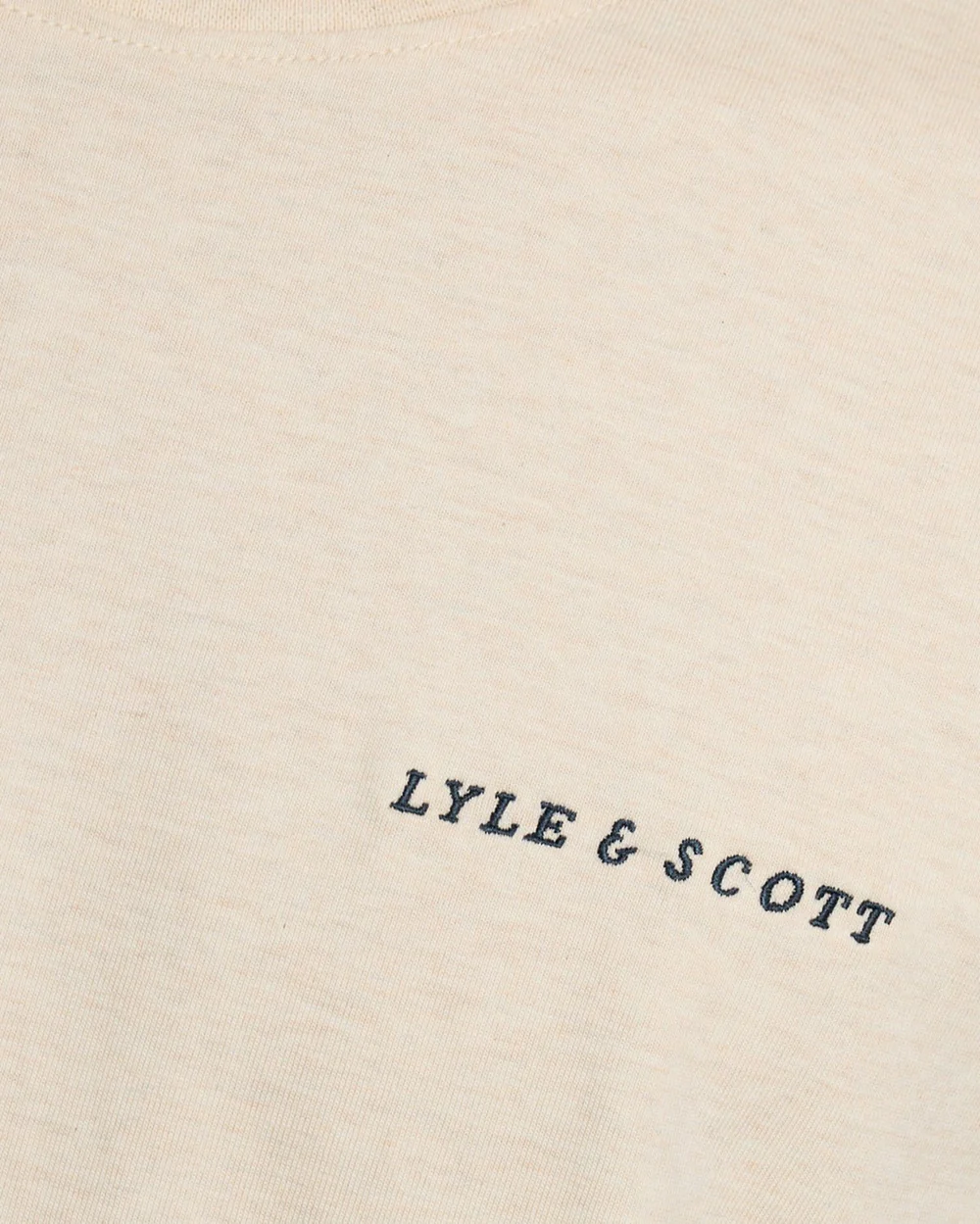 Lyle & Scott - Script T-Shirt - Ice Cream Marl - 5