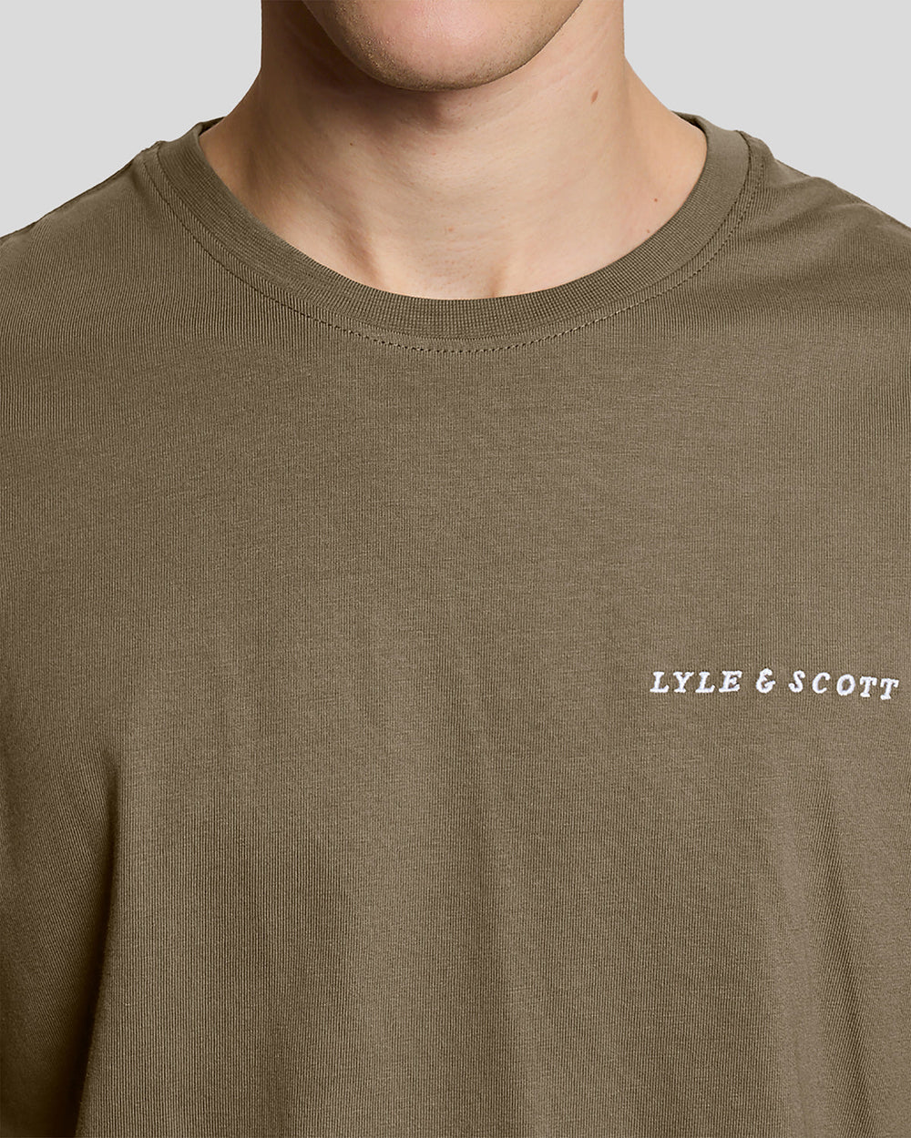 Lyle & Scott - Script T-Shirt - Khaki Ash - 3