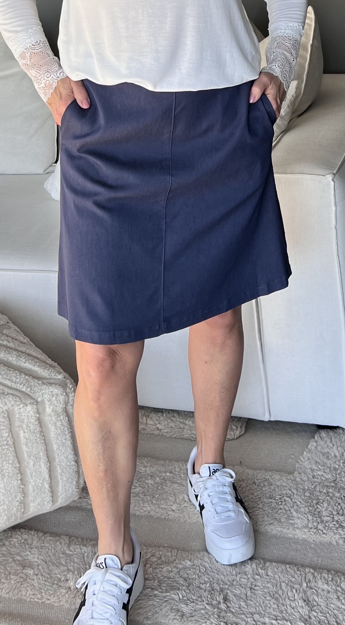 Marta Kjol Sidsel Mörk Denim - 3