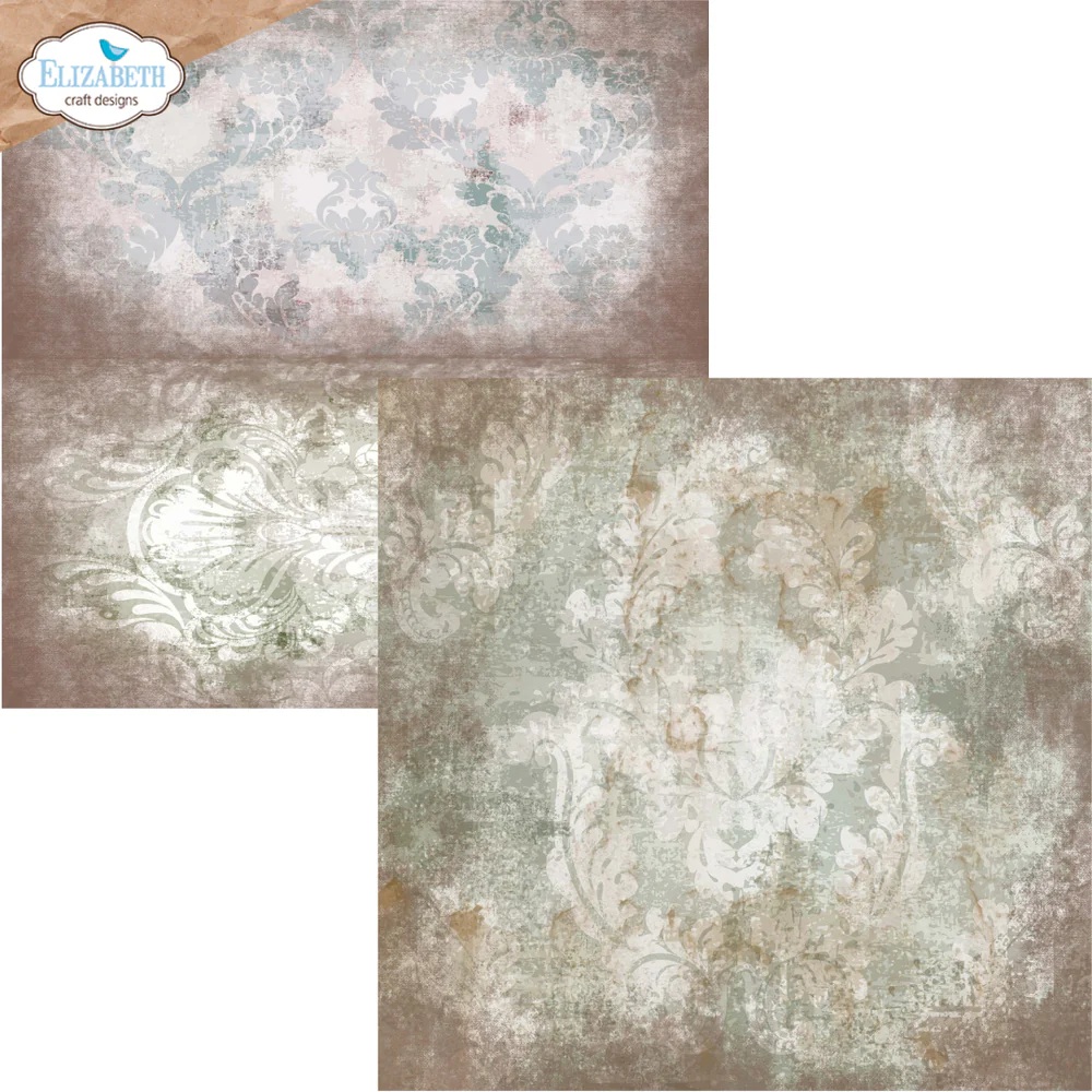 Elizabeth  -  Printed Cardstock -12x12 - Backgrounds Volume 4 - 5