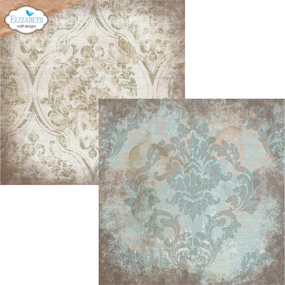 Elizabeth  -  Printed Cardstock -12x12 - Backgrounds Volume 4 - 13