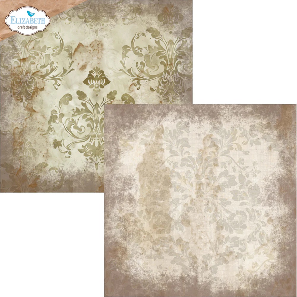 Elizabeth  -  Printed Cardstock -12x12 - Backgrounds Volume 4 - 4