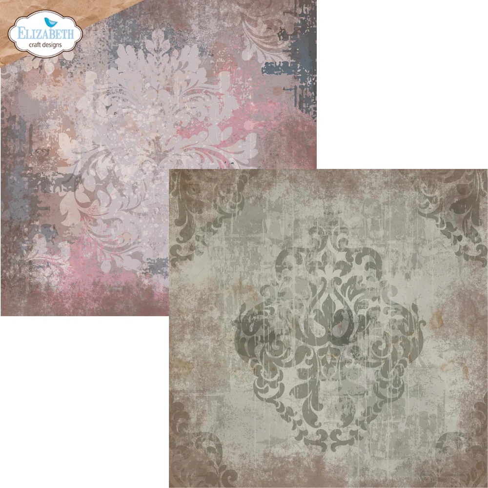Elizabeth  -  Printed Cardstock -12x12 - Backgrounds Volume 4 - 6